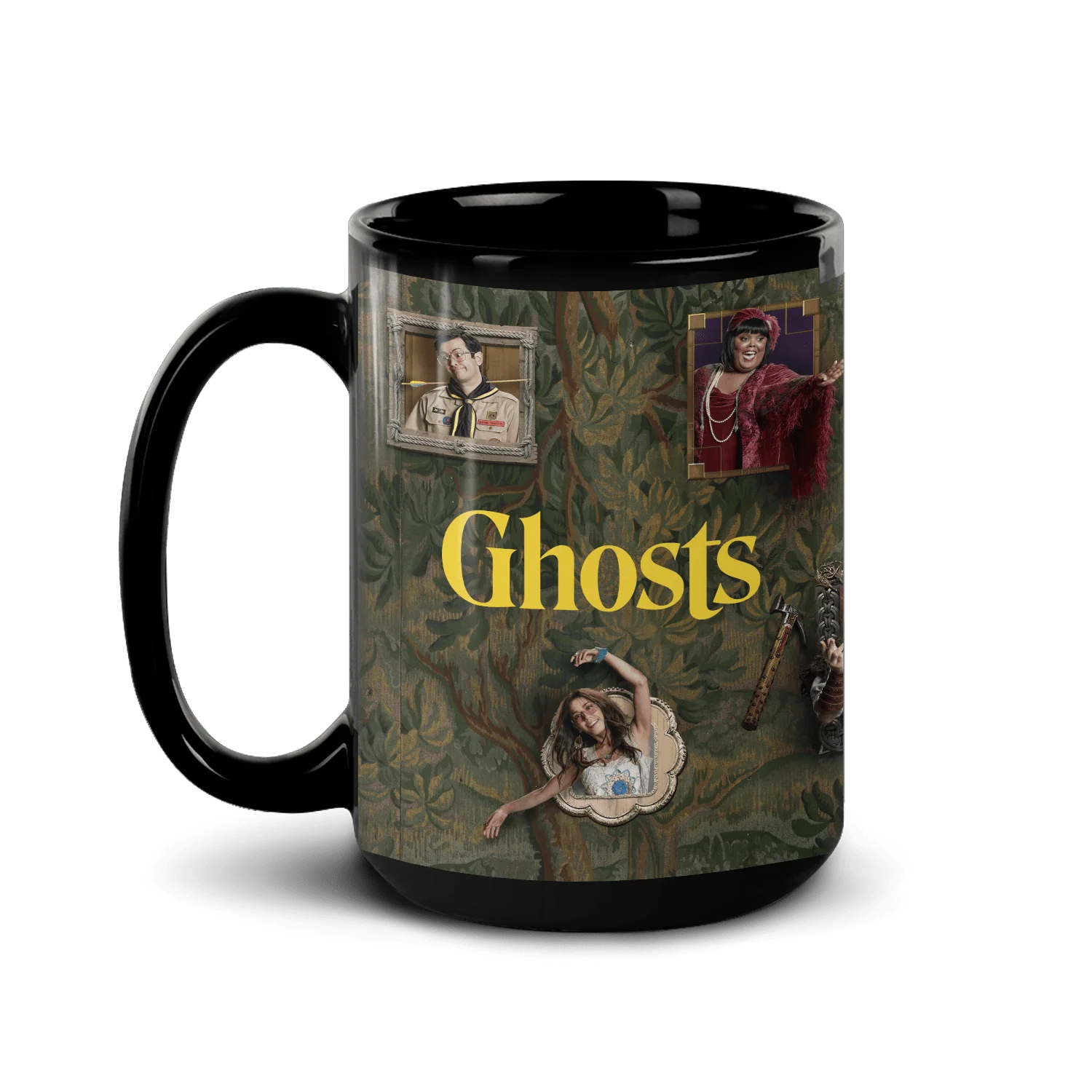 Ghosts Frames Black Mug - Image 5