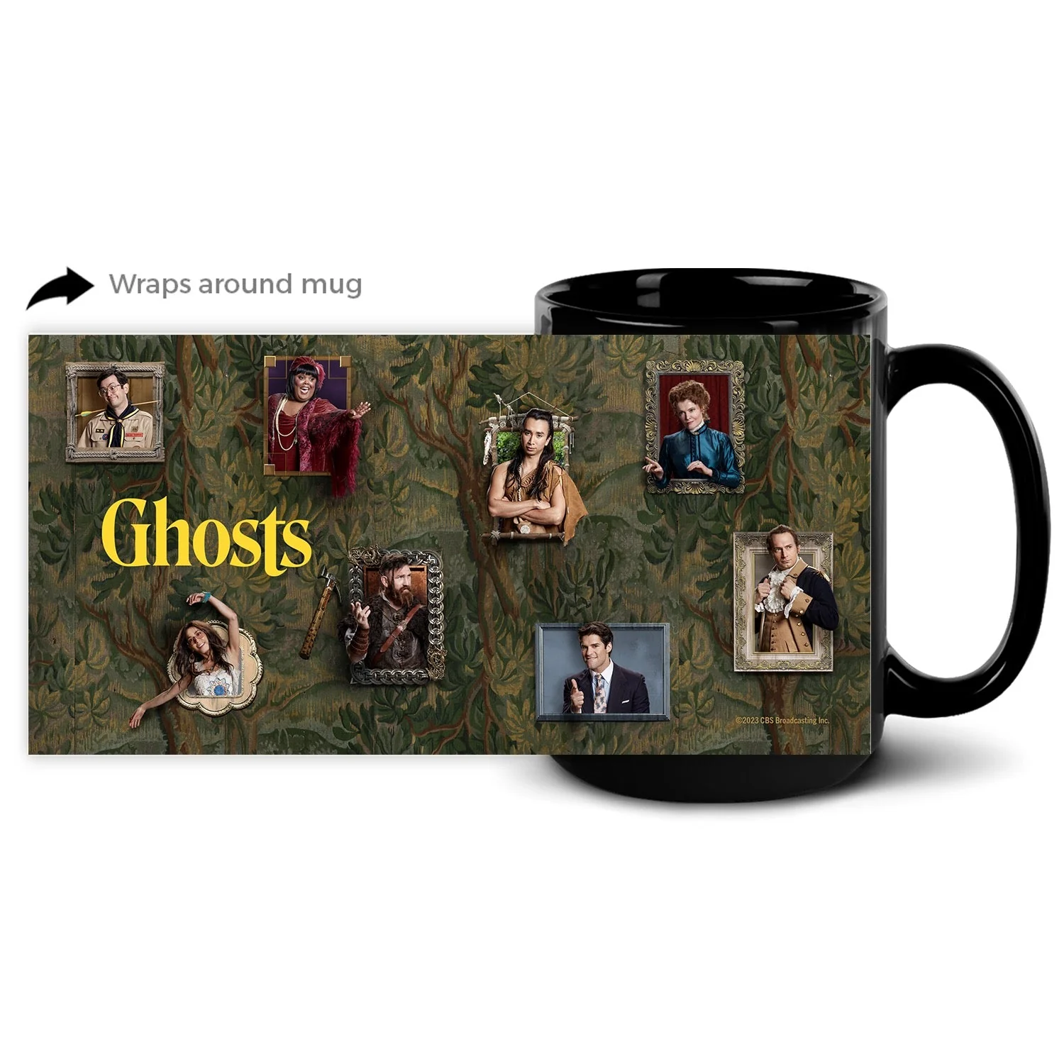 Ghosts Frames Black Mug - Image 6