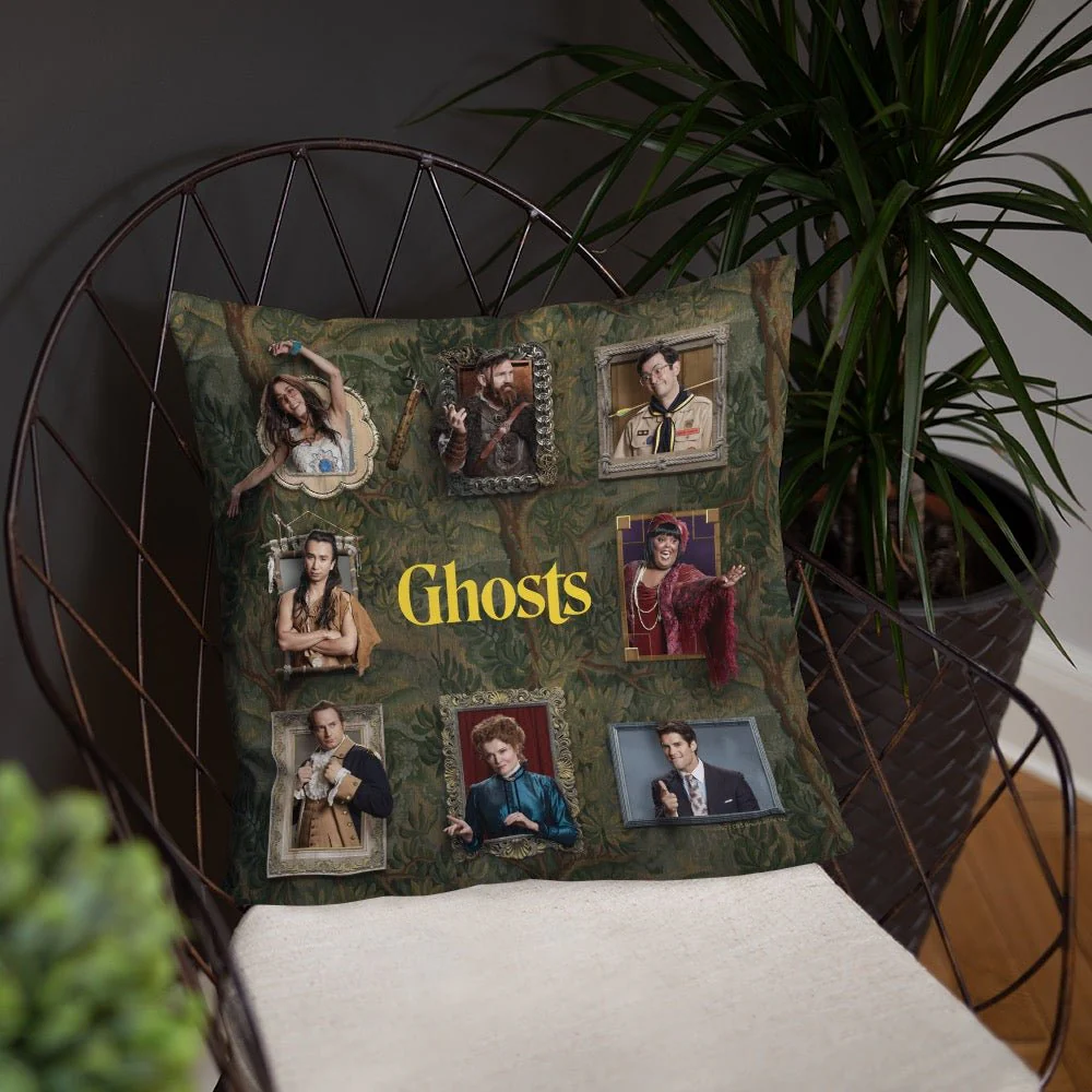 Ghosts Frames Throw Pillow - Image 2