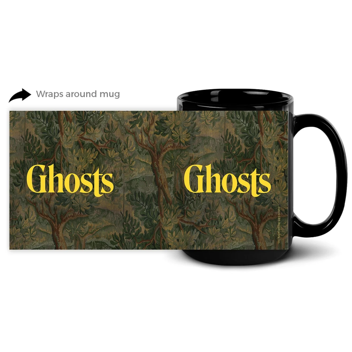 Ghosts Logo Black Mug - Image 6