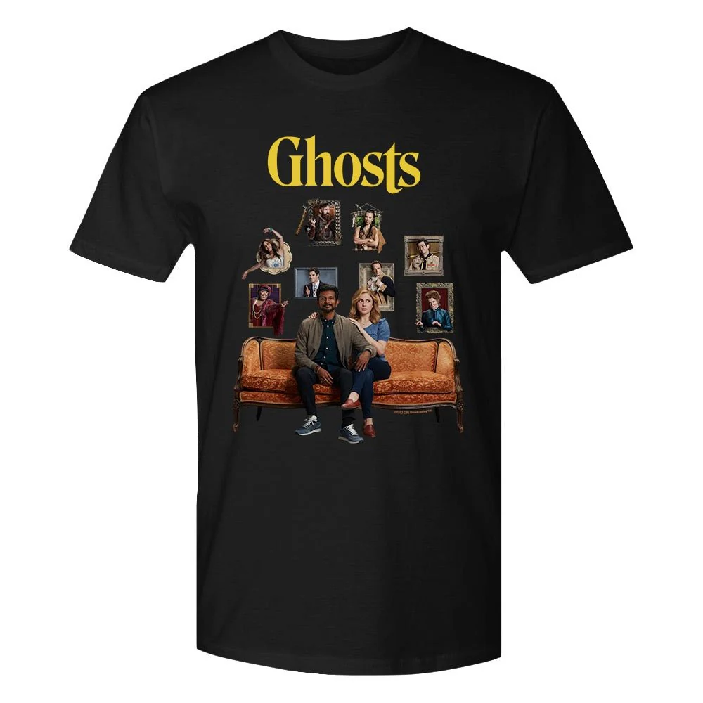 Ghosts Portraits Adult Unisex T-Shirt - Image 3