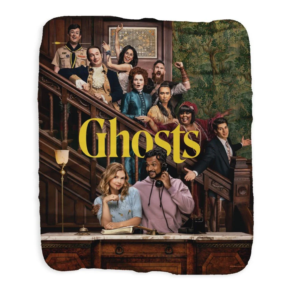Ghosts Stairs Sherpa Blanket - Image 4