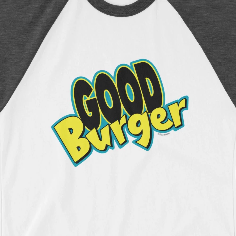 Good Burger Logo Adult 3/4 Sleeve Raglan Shirt - Image 2