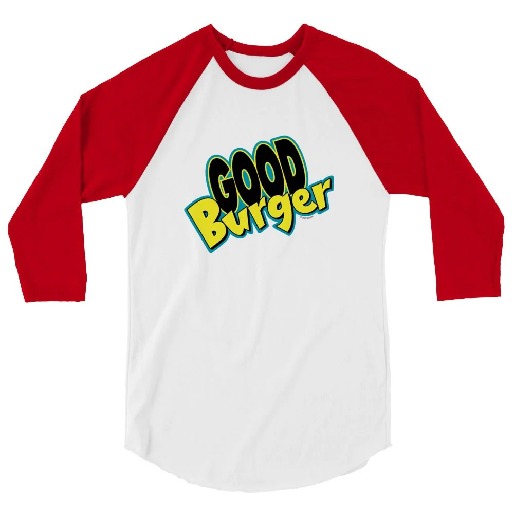 Good Burger Logo Adult 3/4 Sleeve Raglan Shirt - Image 5