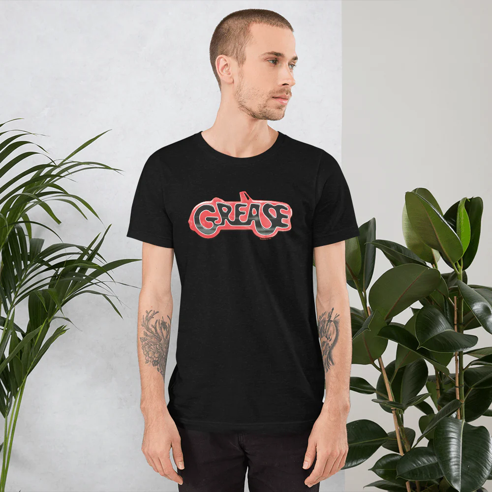 Grease Greased Lightning Logo Adult Short Sleeve T-Shirt - Image 2