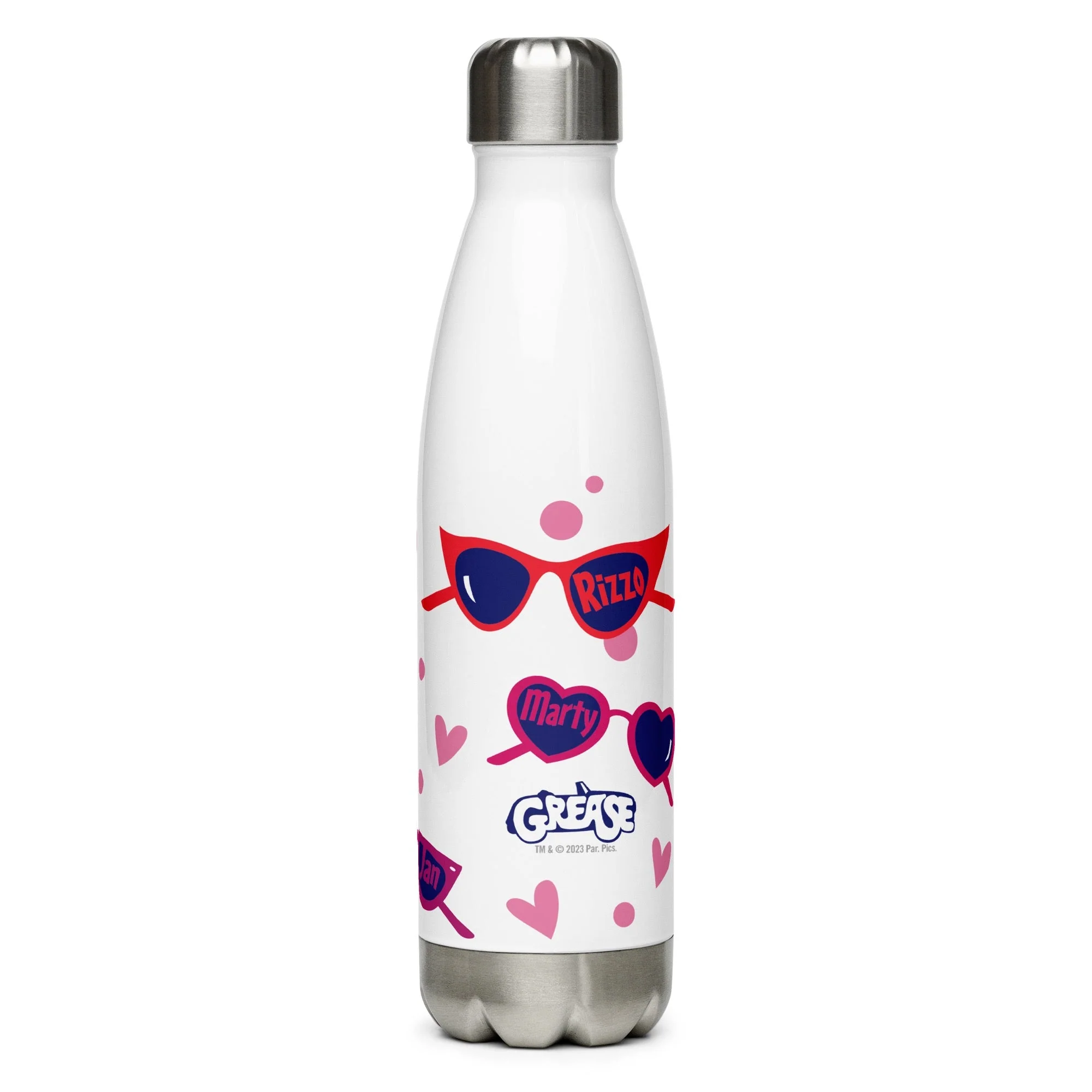 Grease Pink Ladies Girl Gang Stainless Steel Water Bottle - Image 3
