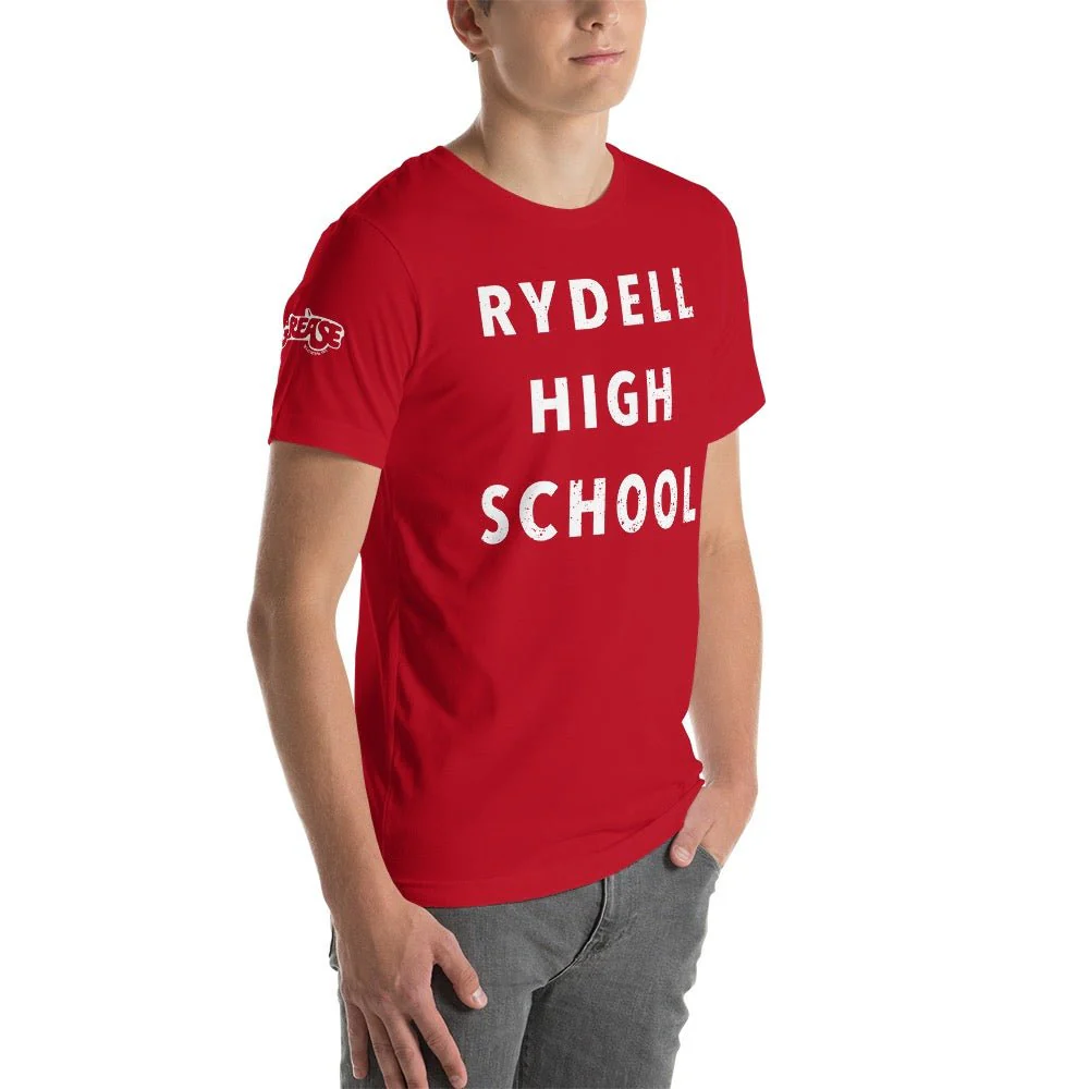 Grease Rydell High School Adult Short Sleeve T-Shirt - Image 5