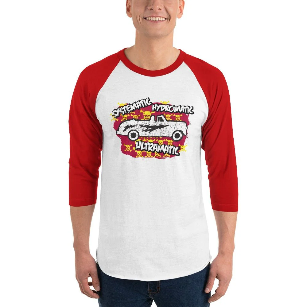 Grease Systematic Hydromatic Ultramatic Unisex 3/4 Sleeve Raglan Shirt - Image 3