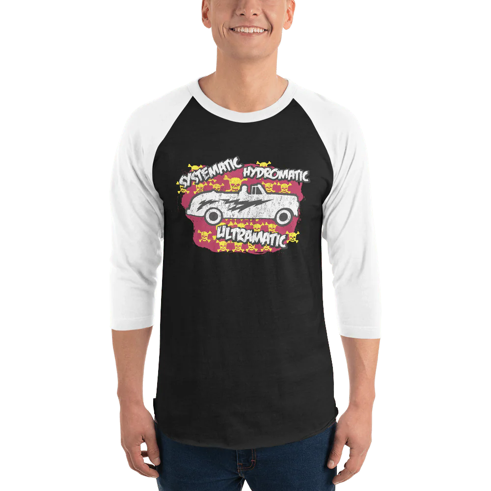 Grease Systematic Hydromatic Ultramatic Unisex 3/4 Sleeve Raglan Shirt - Image 4