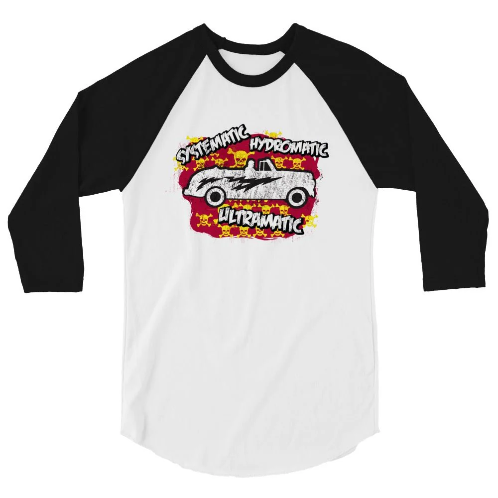 Grease Systematic Hydromatic Ultramatic Unisex 3/4 Sleeve Raglan Shirt - Image 7