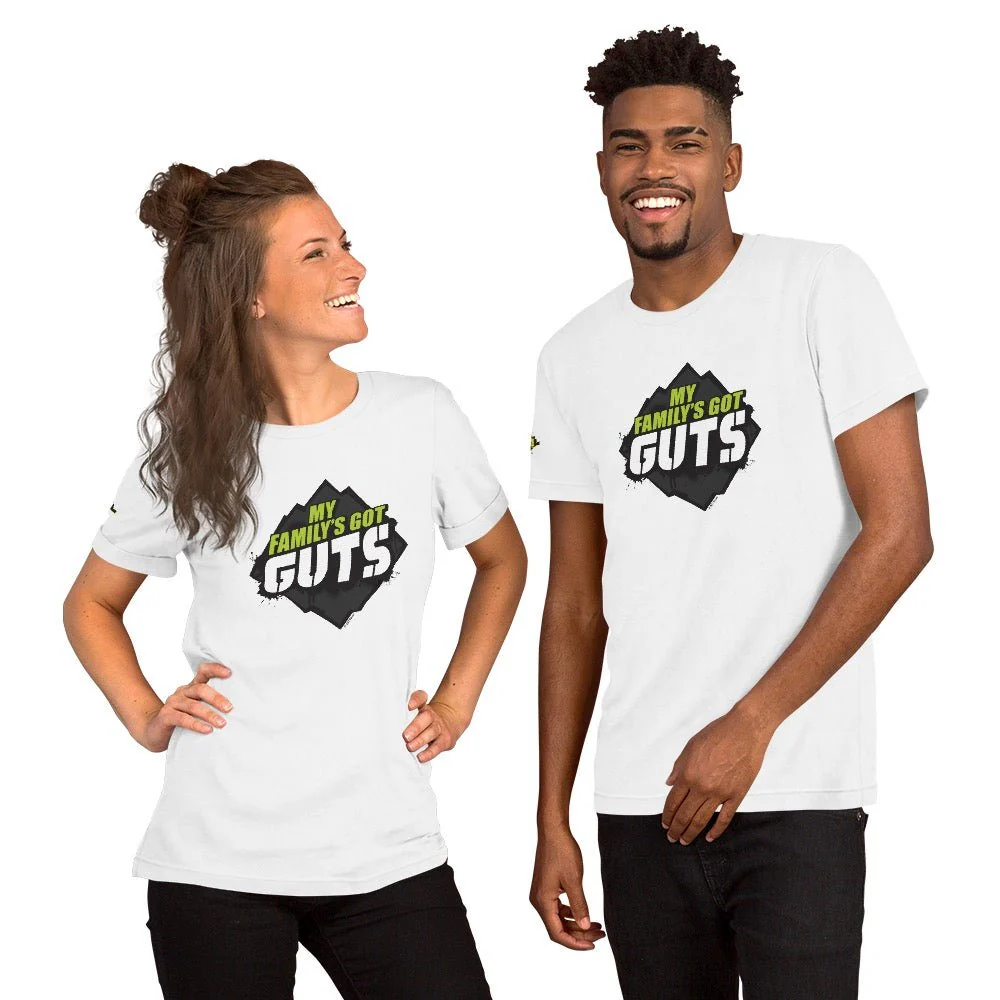 Guts My Family's Got Guts Adult Short Sleeve T-Shirt - Image 11