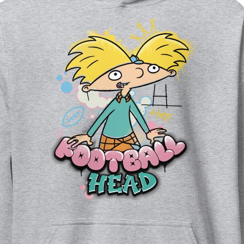 Hey Arnold! Football Head Hooded Sweatshirt - Image 2