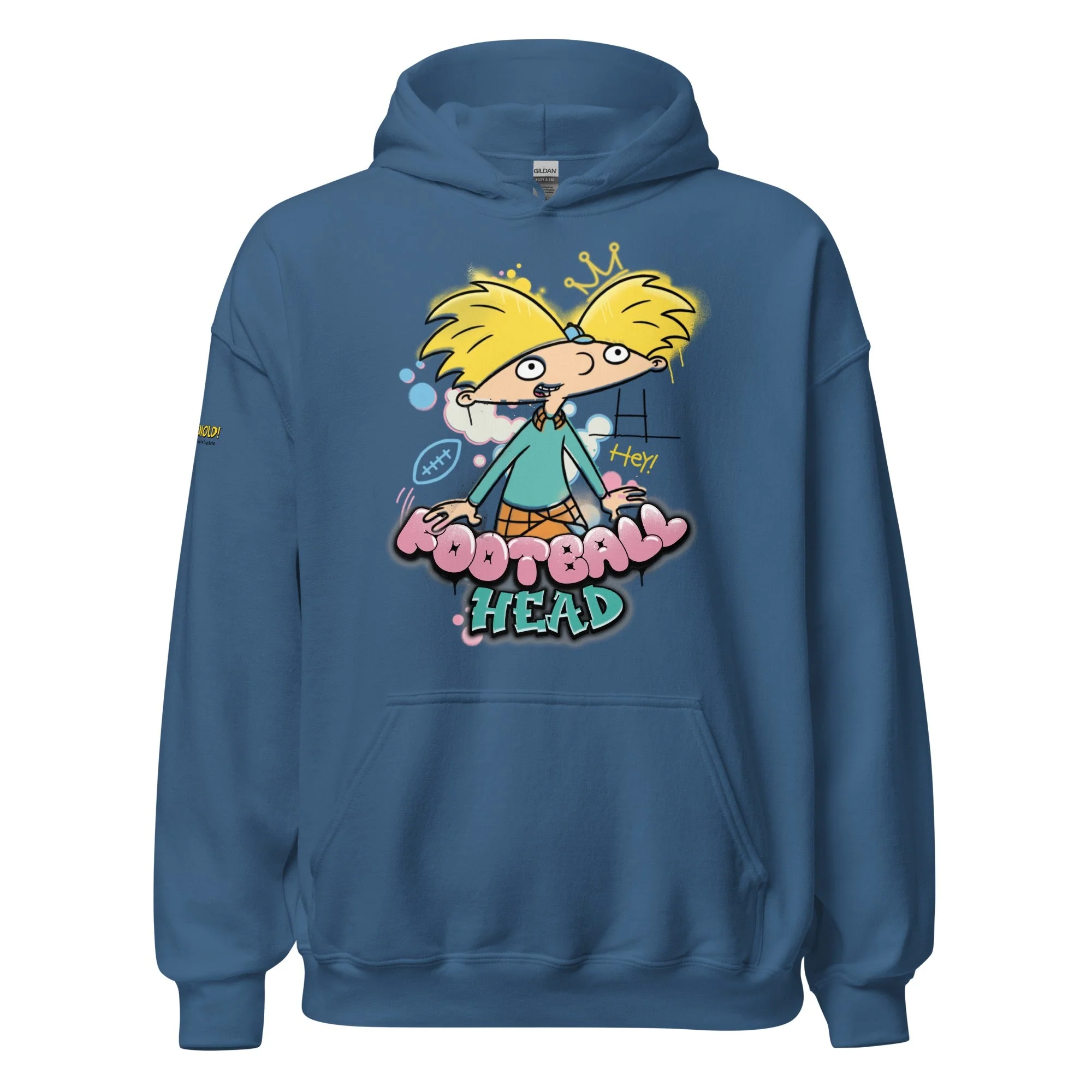 Hey Arnold! Football Head Hooded Sweatshirt - Image 3