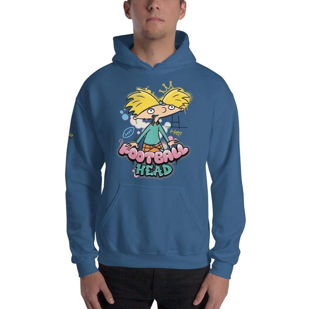Hey Arnold! Football Head Hooded Sweatshirt - Image 4