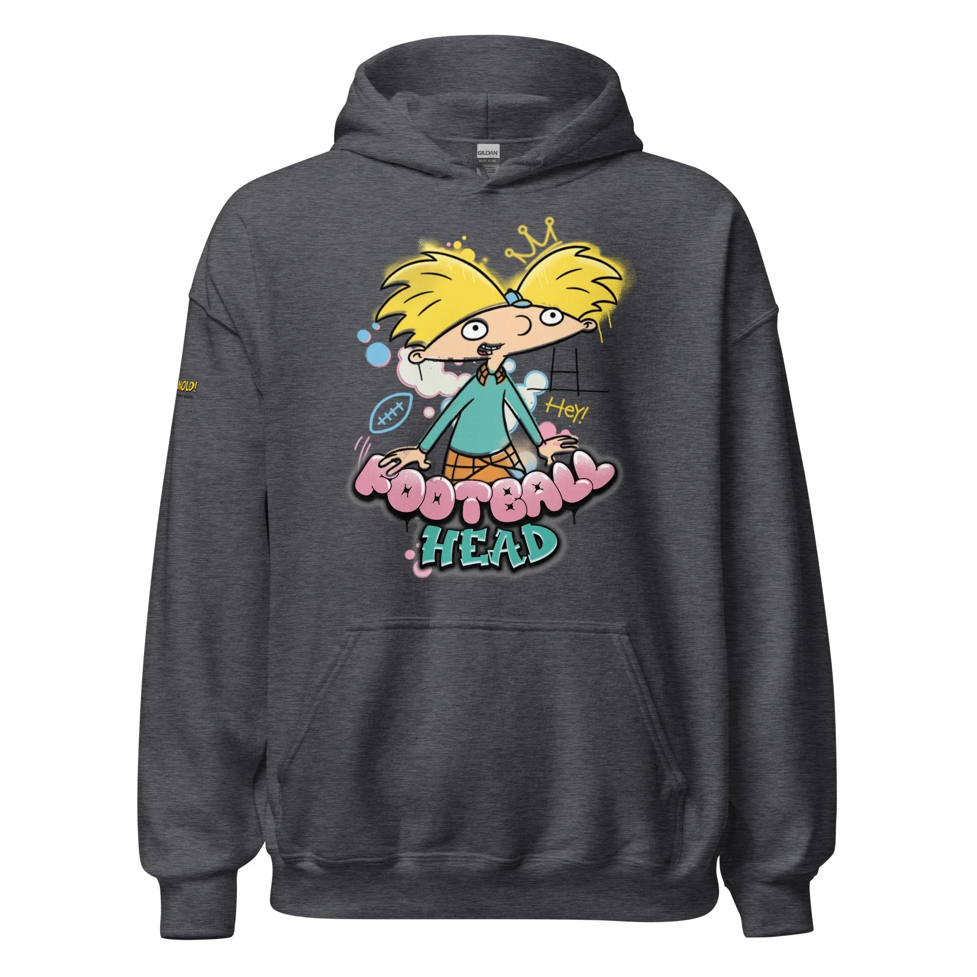 Hey Arnold! Football Head Hooded Sweatshirt - Image 5