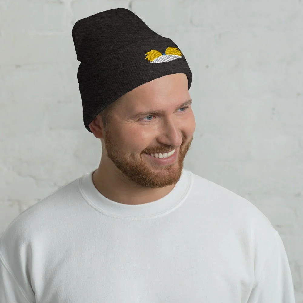 Hey Arnold! Minimalist Arnold Cuffed Beanie - Image 4