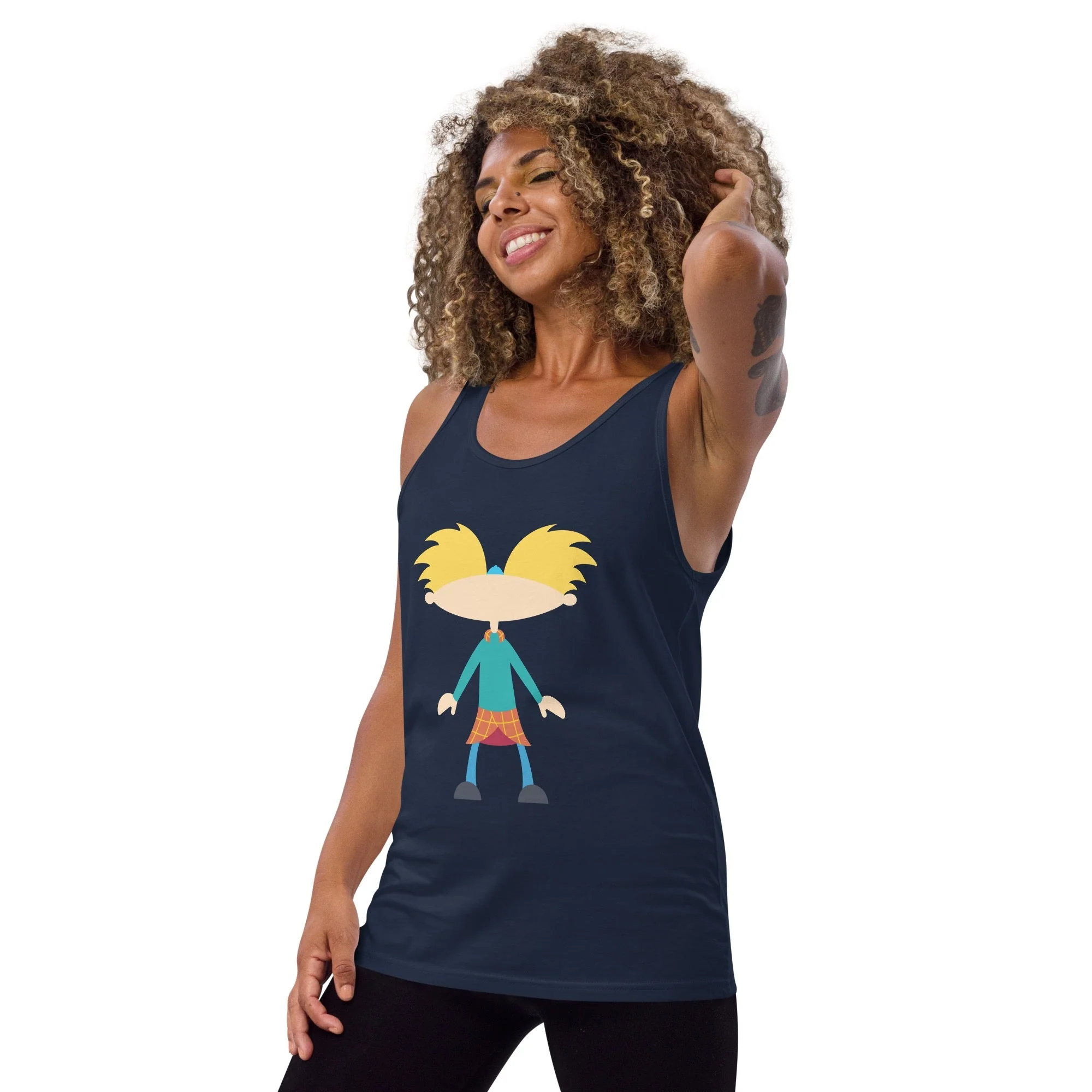Hey Arnold! Minimalist Arnold Unisex Tank Top - Image 3