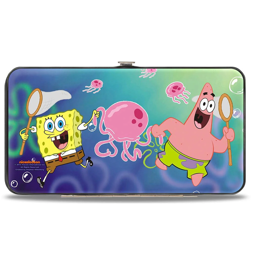 SpongeBob SquarePants Hinged Wallet Patrick Starfish Jellyfishing Design Vegan Leather - Image 2