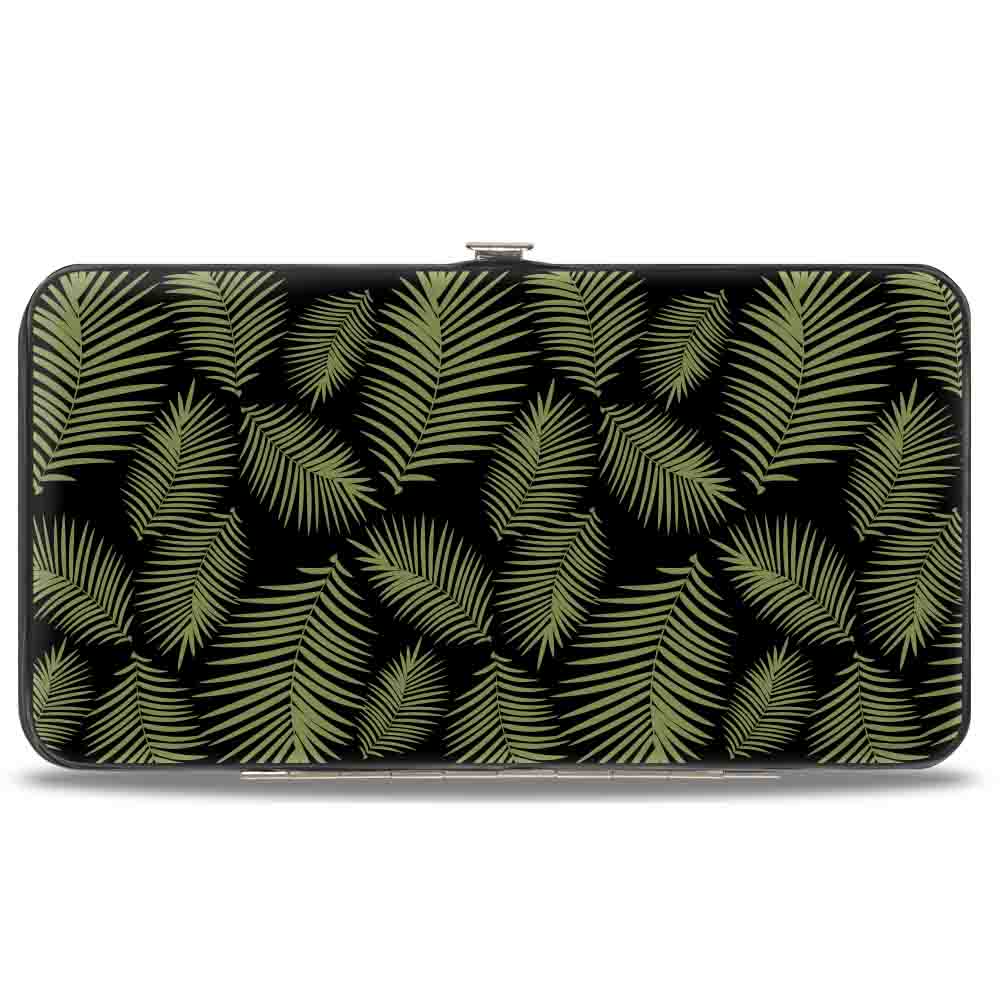 SpongeBob SquarePants Hinged Wallet Primitive Sponge Pose Leaves Black Green - Image 2