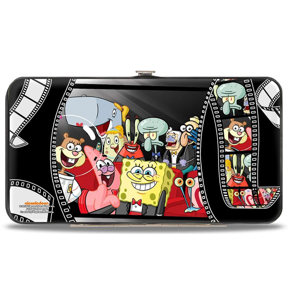 SpongeBob SquarePants Hinged Wallet Group on Red Carpet Film Strip Vegan Leather - Image 2
