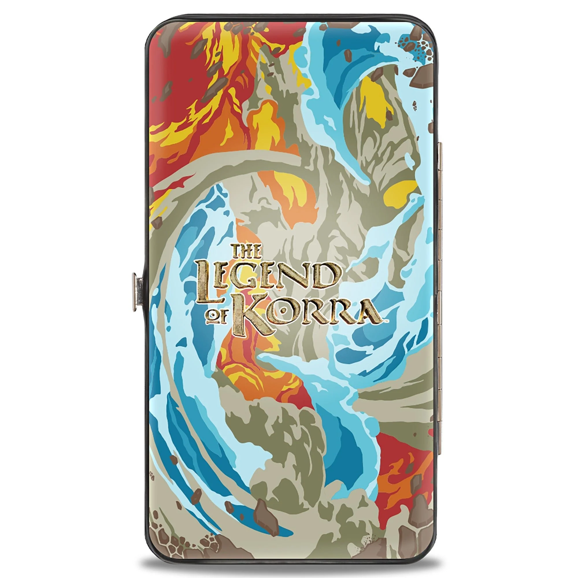 Hinged Wallet - The Legend of Korra Avatar Korra Elements Swirl Pose and Title Logo - Image 2