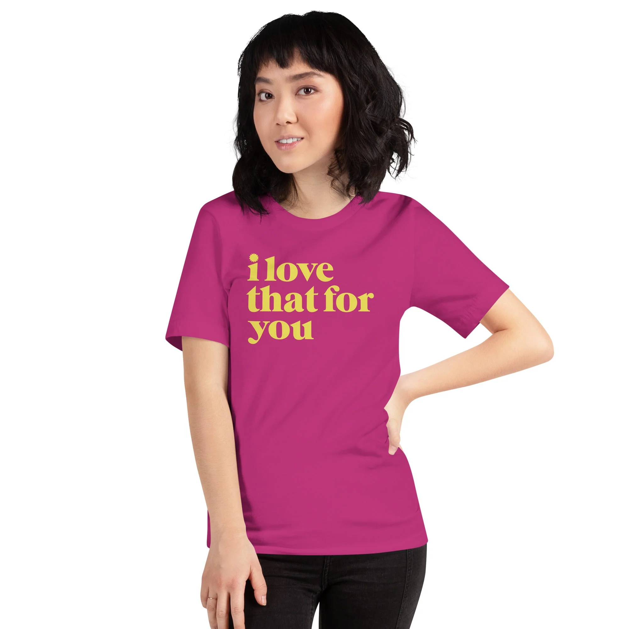 I Love That For You Logo Adult Short Sleeve T-Shirt - Image 5