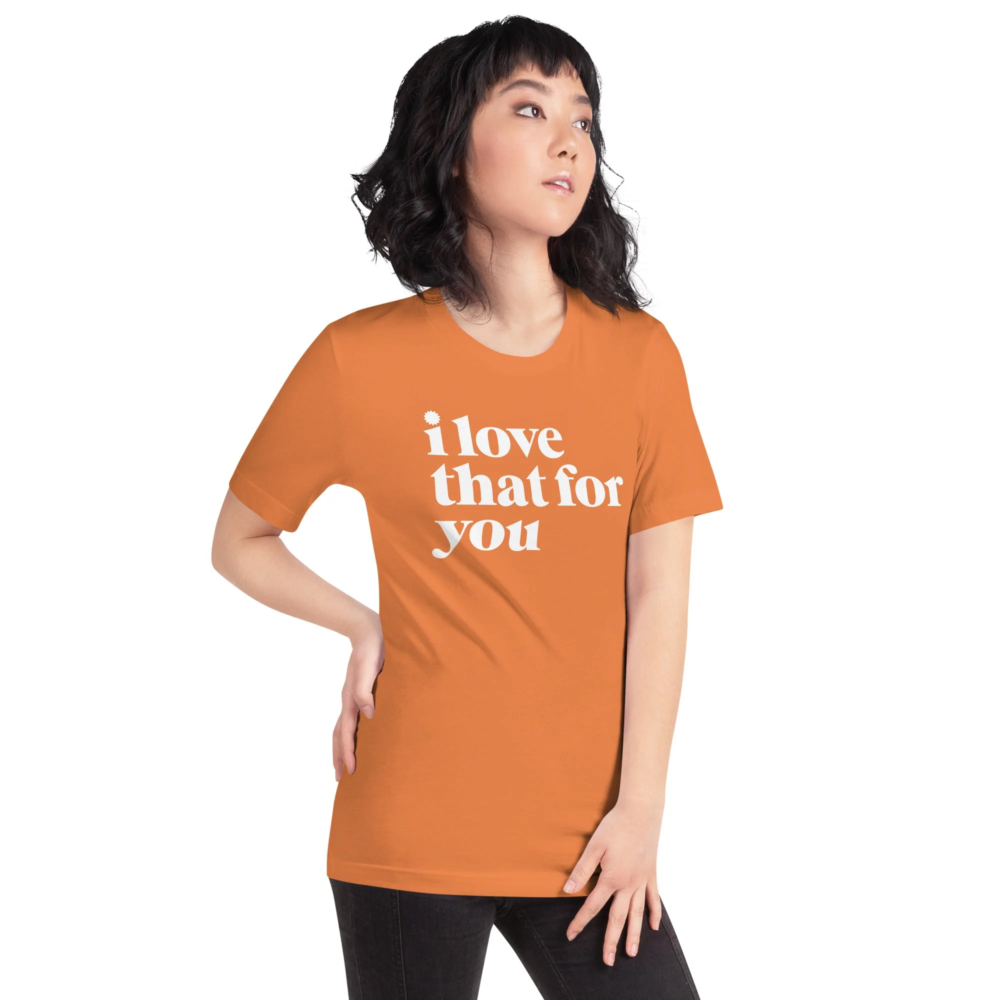 I Love That For You Logo Adult Short Sleeve T-Shirt - Image 8