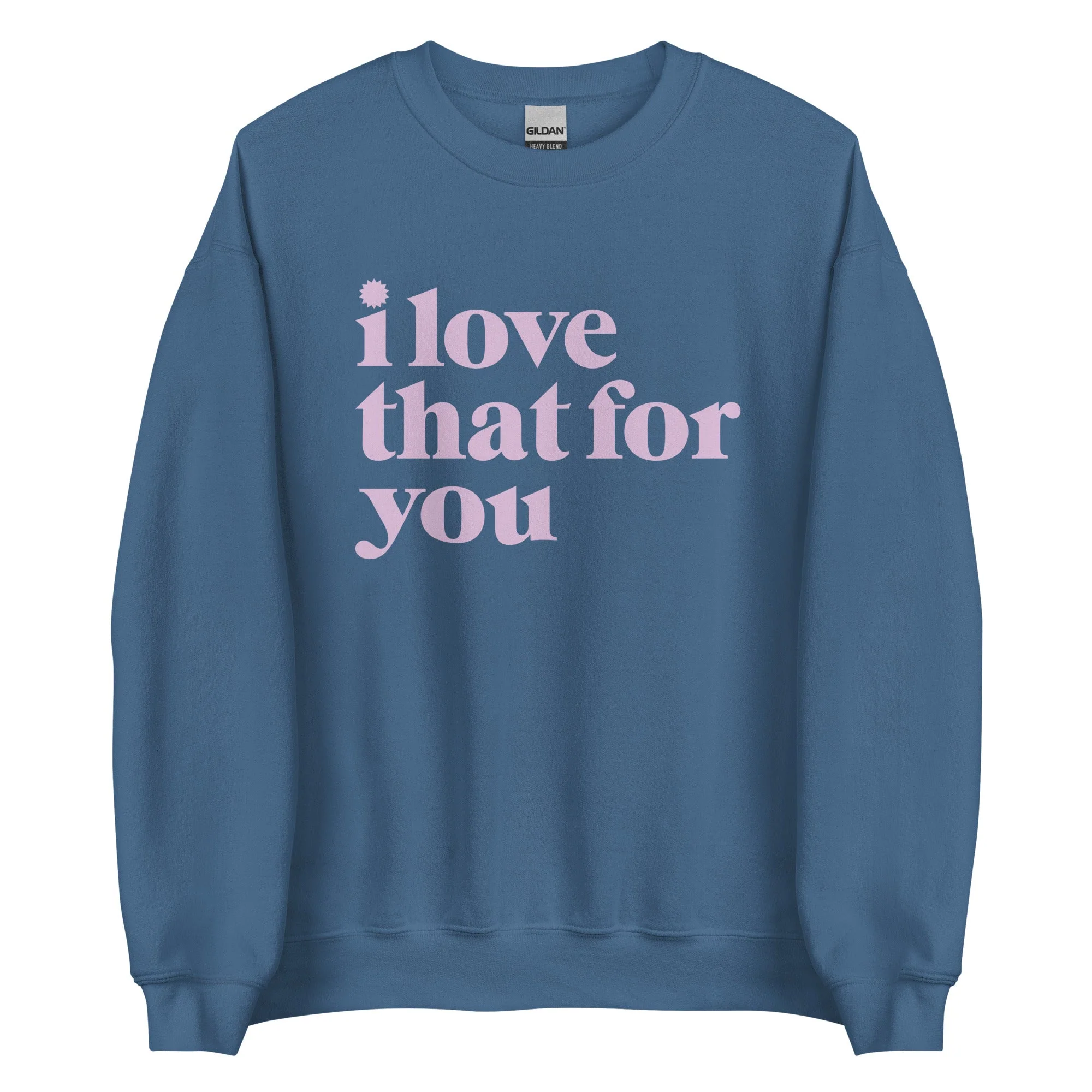 I Love That For You Logo Unisex Fleece Crewneck Sweatshirt - Image 5