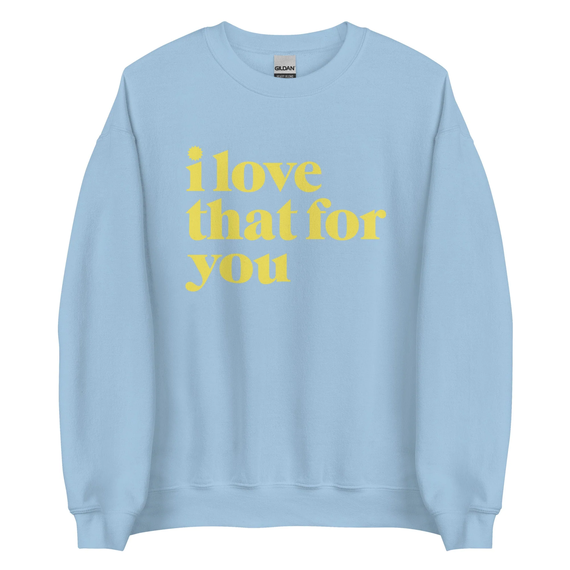 I Love That For You Logo Unisex Fleece Crewneck Sweatshirt - Image 9