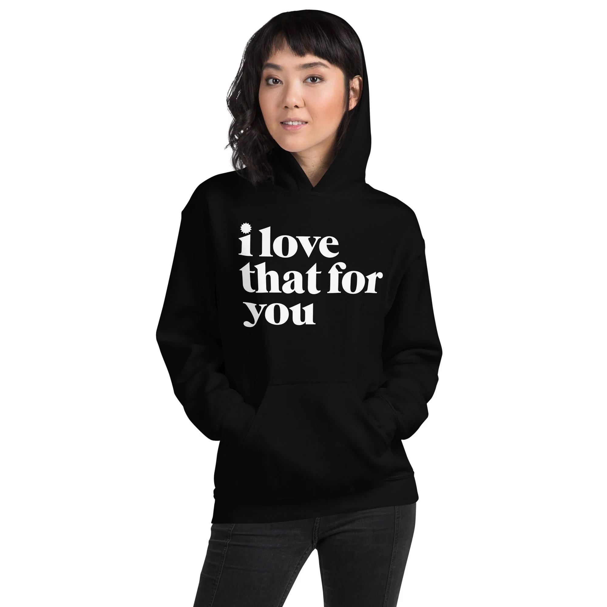 I Love That For You Logo Unisex Hoodie - Image 2