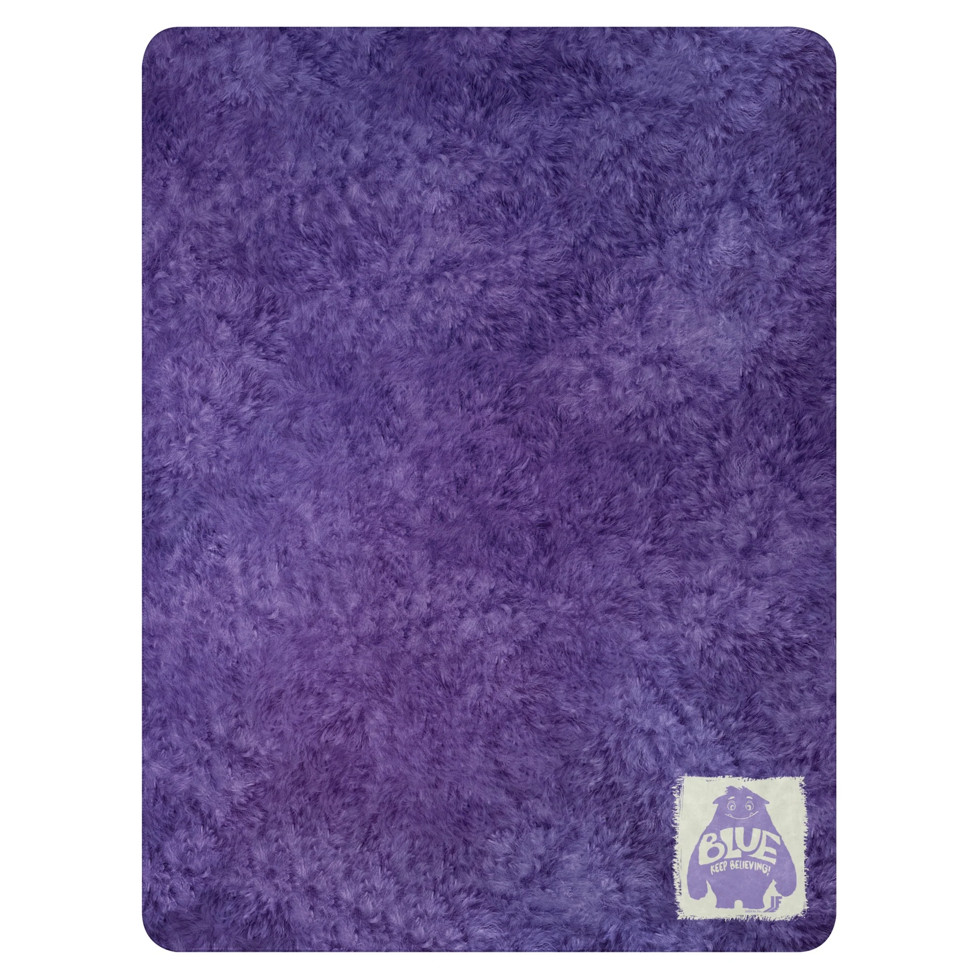 IF Blue Keep Believing Sherpa Blanket - Image 8