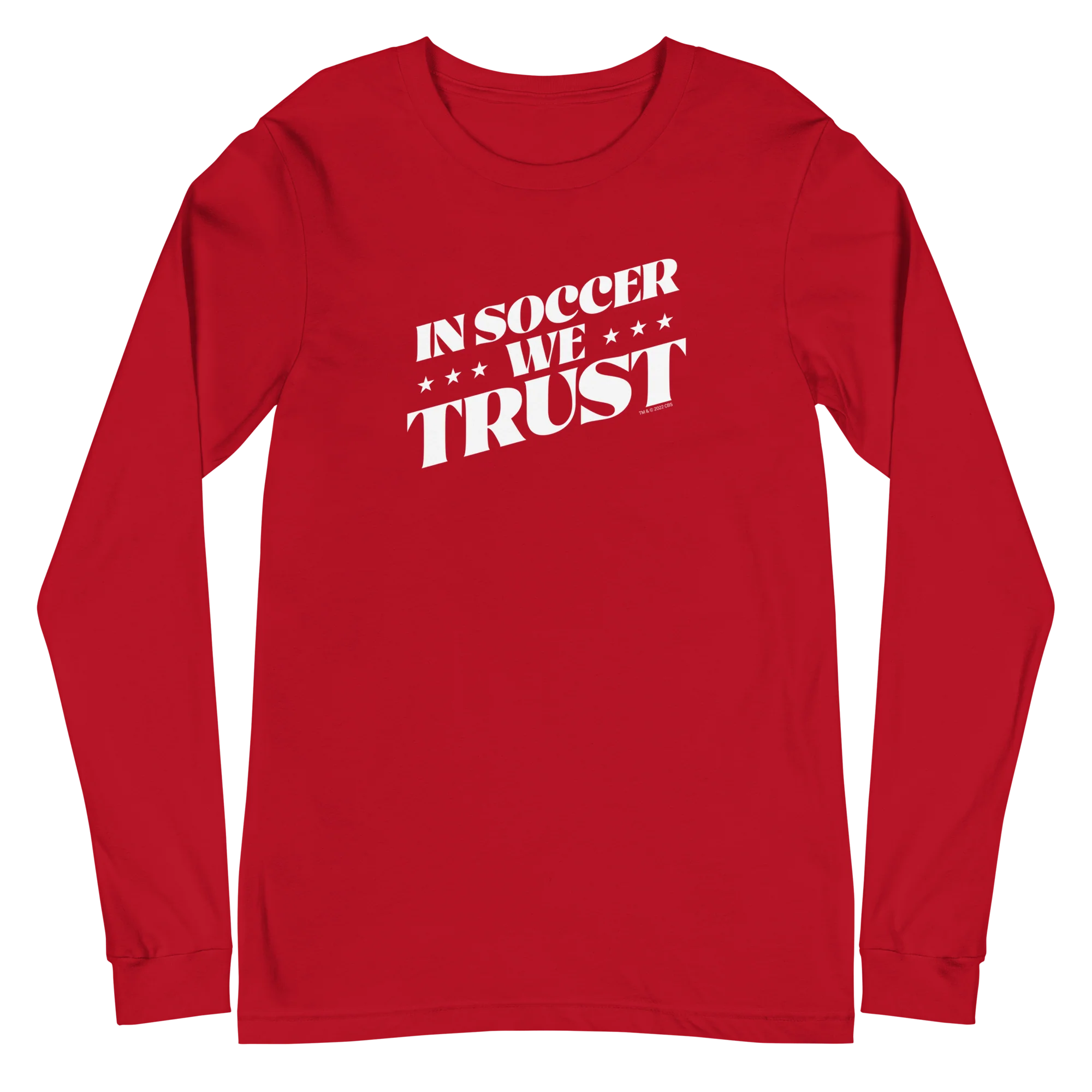 In Soccer We Trust Podcast Logo Adult Long Sleeve T-Shirt - Image 3