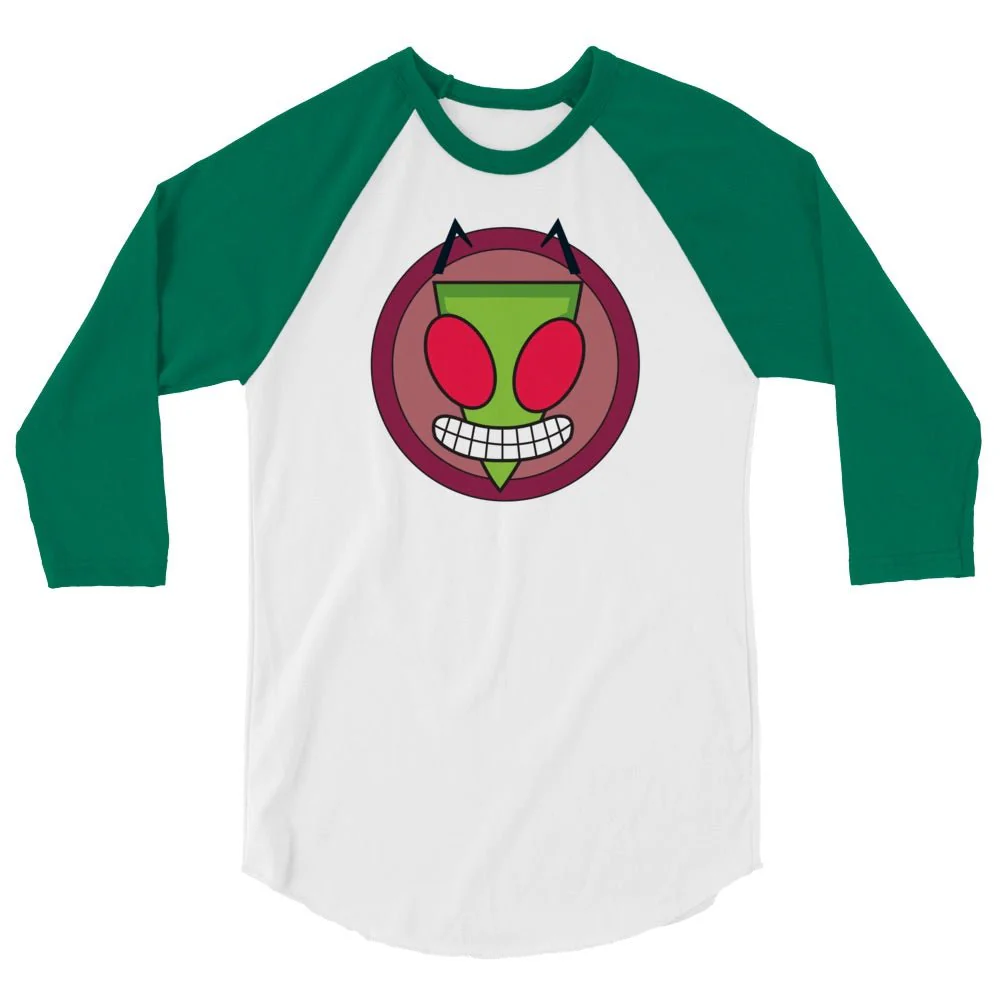 Invader Zim Doom 3/4 Sleeve Raglan Shirt - Image 4