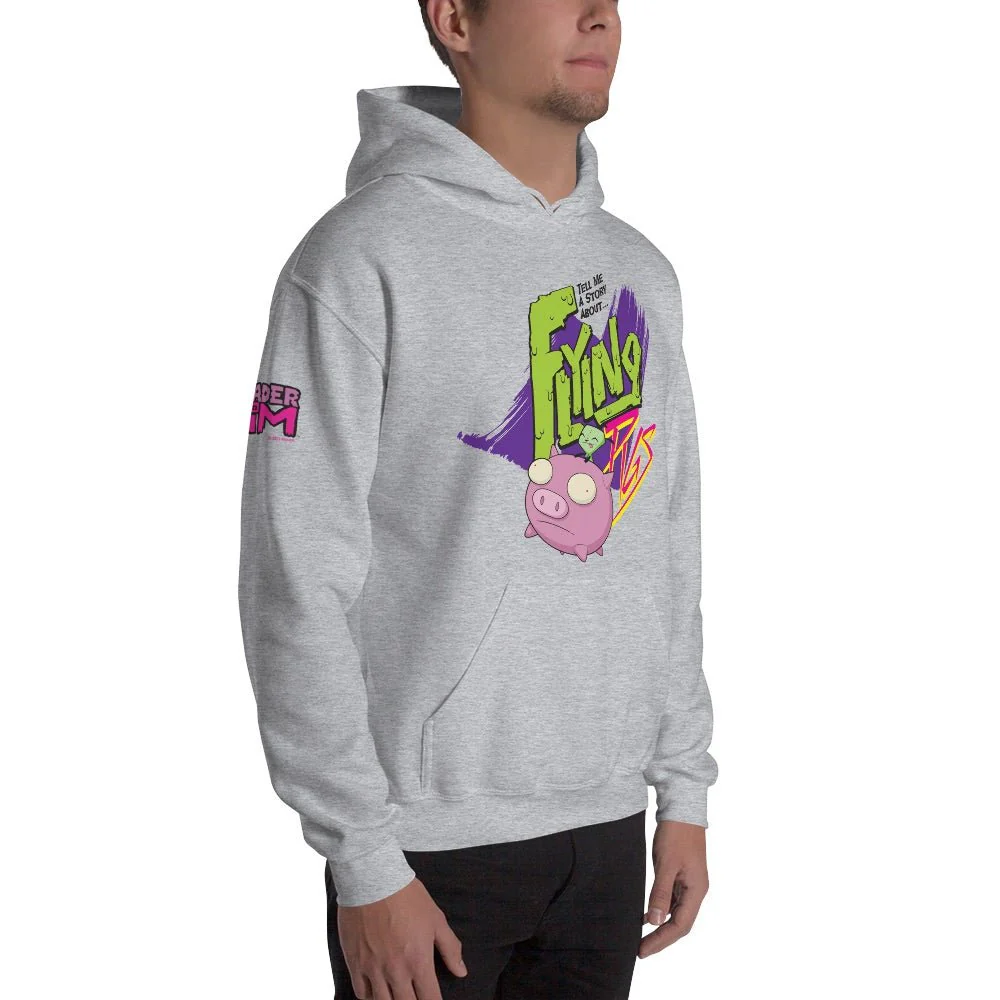 Invader Zim Flying Pigs Adult Hooded Sweatshirt - Image 5