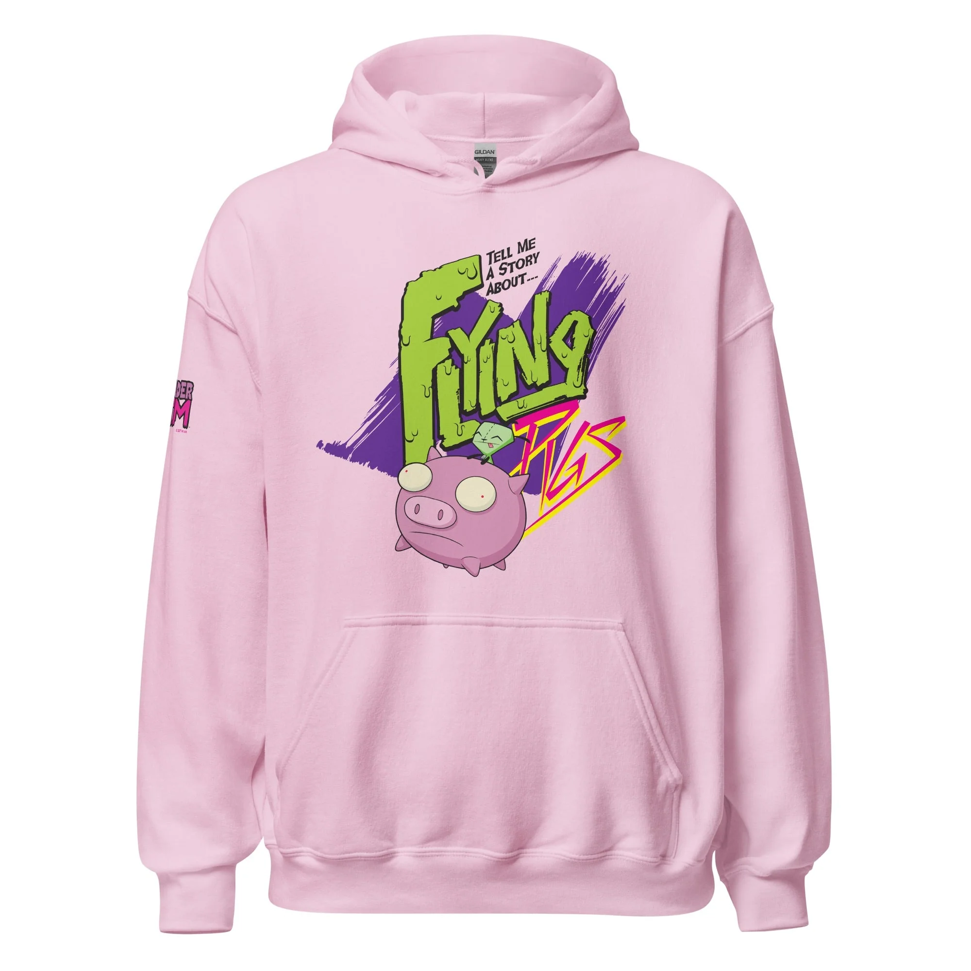 Invader Zim Flying Pigs Adult Hooded Sweatshirt - Image 6