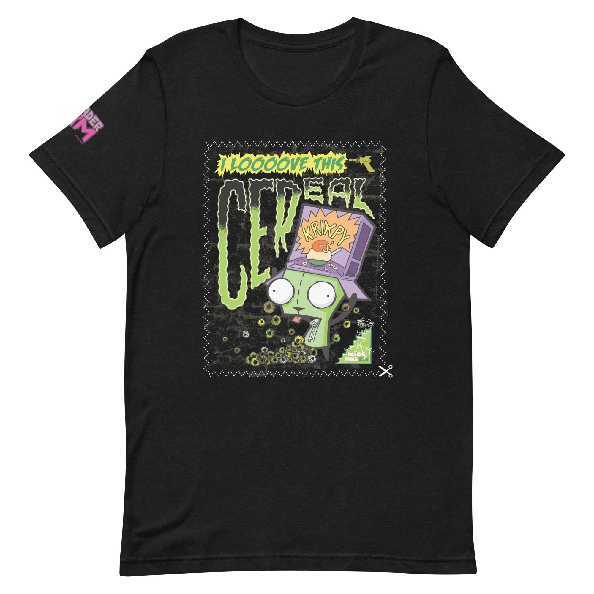 Invader Zim Looooove This Cereal Adult Short Sleeve T-Shirt
