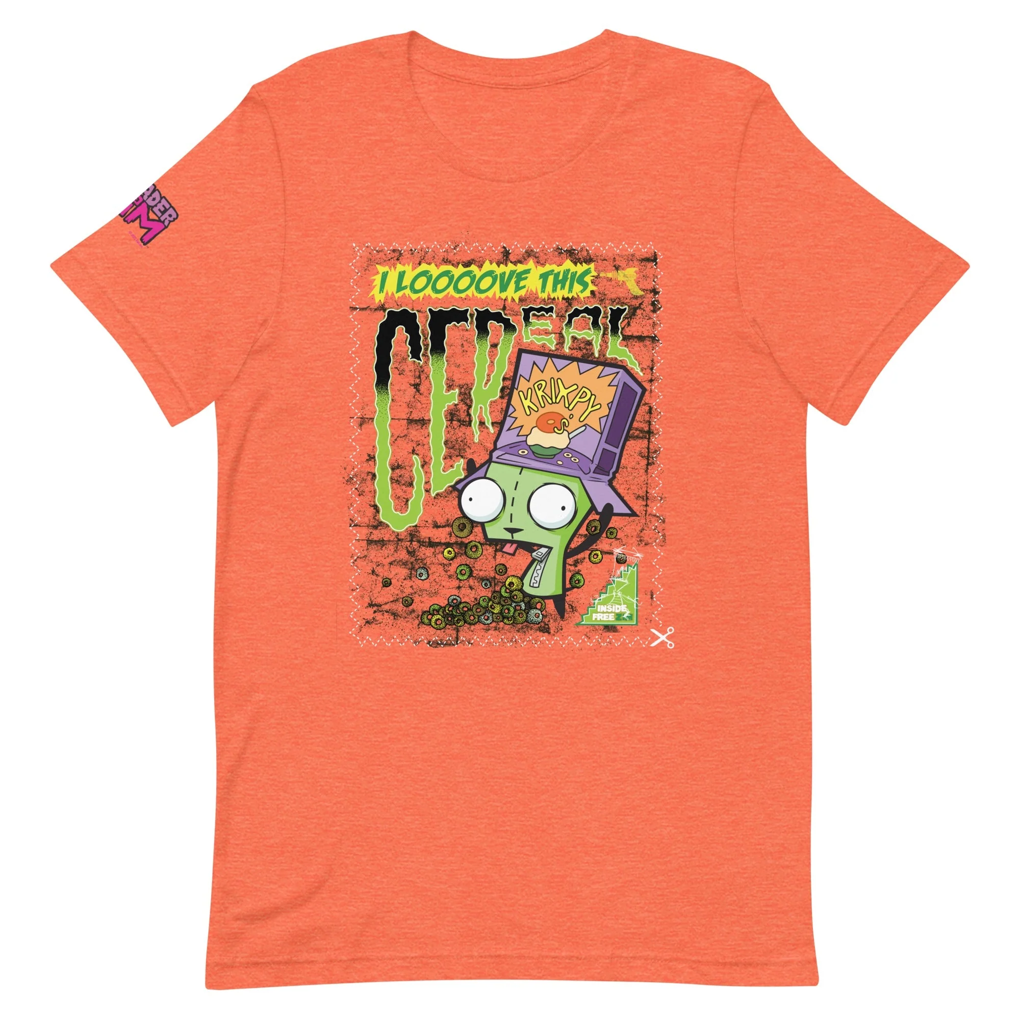 Invader Zim Looooove This Cereal Adult Short Sleeve T-Shirt - Image 4