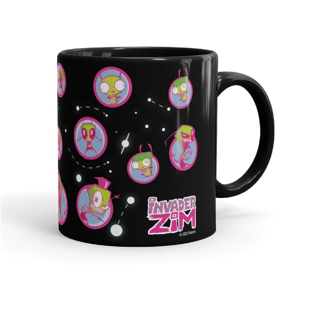 Invader Zim You're All Doomed Black Mug - Image 4
