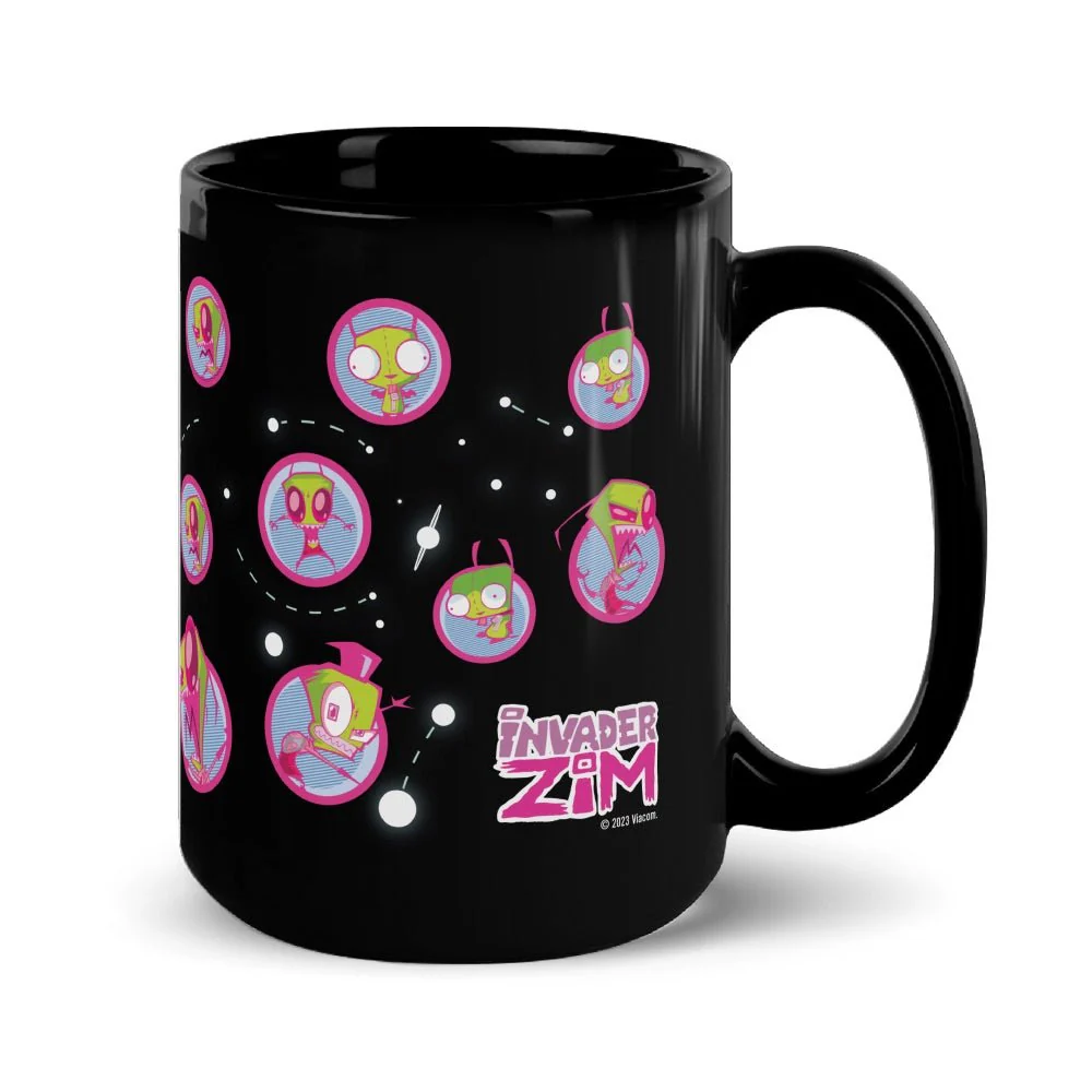 Invader Zim You're All Doomed Black Mug - Image 5
