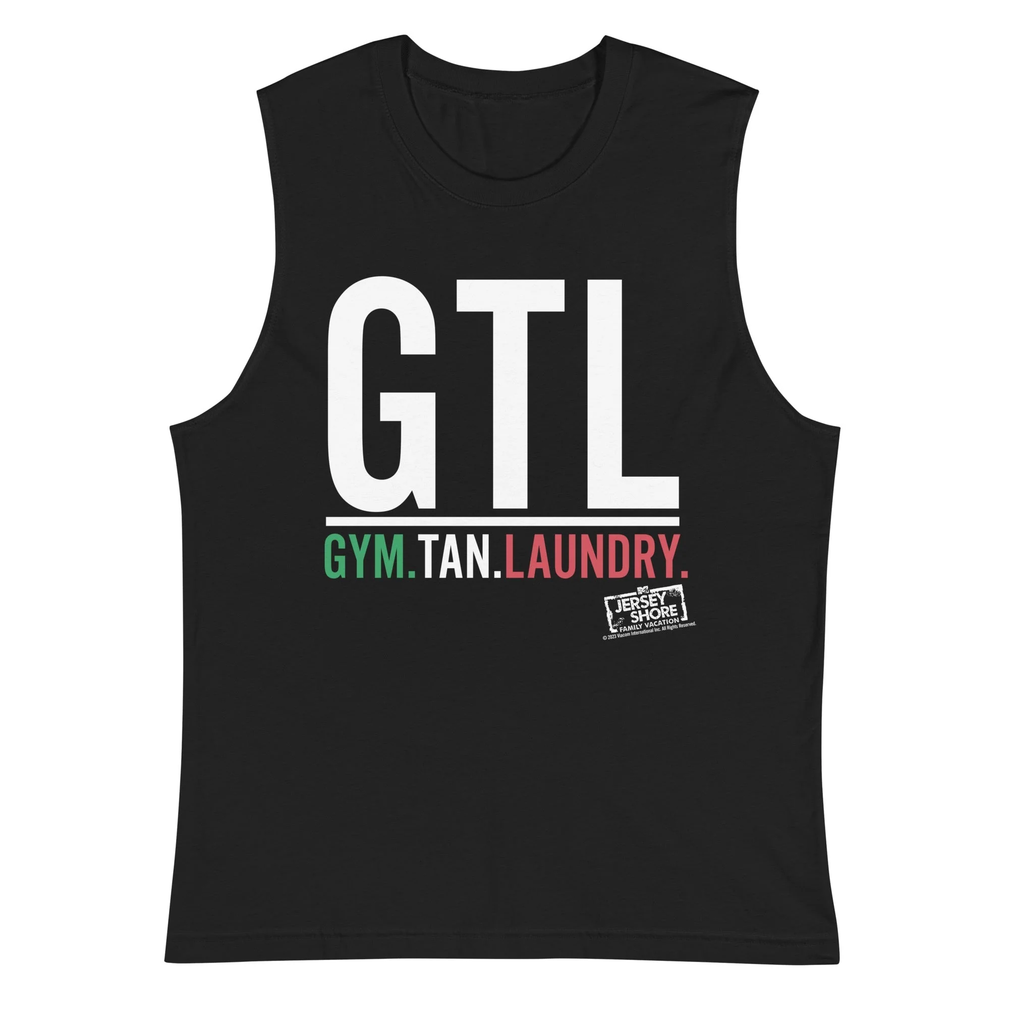 Jersey Shore Family Vacation Gym. Tan. Laundry. Muscle Tank Top