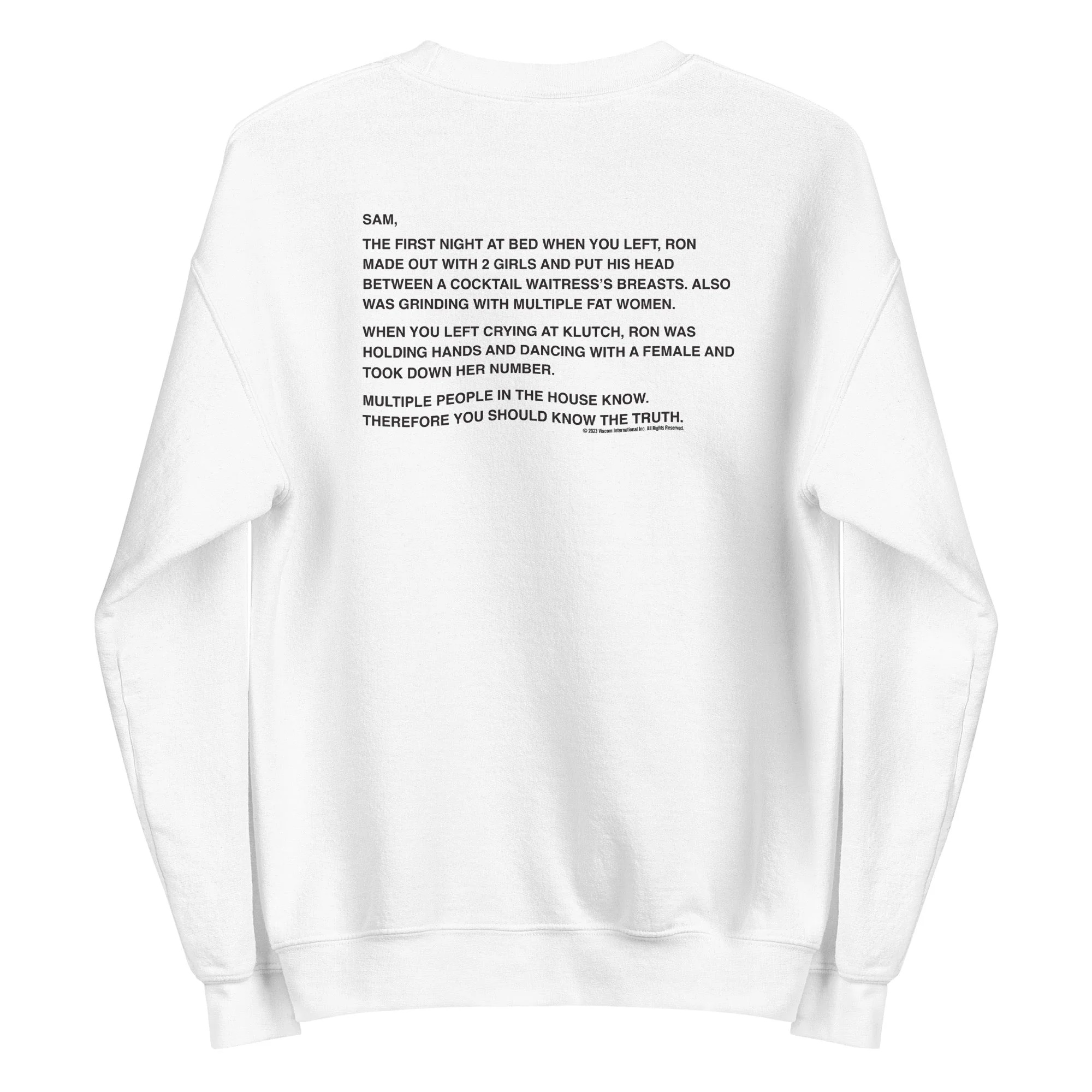 Jersey Shore Family Vacation Sam Note Sweatshirt - Image 6