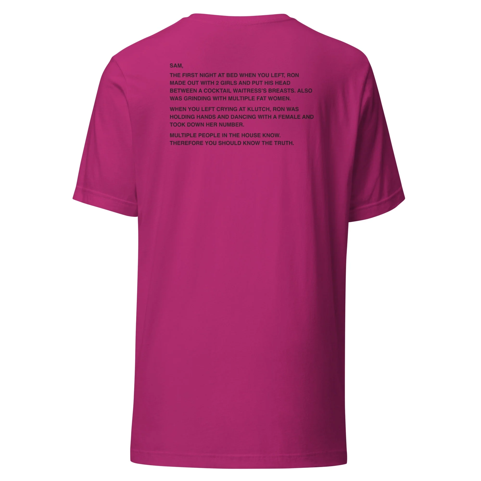 Jersey Shore Family Vacation Sam Note T-Shirt - Image 6