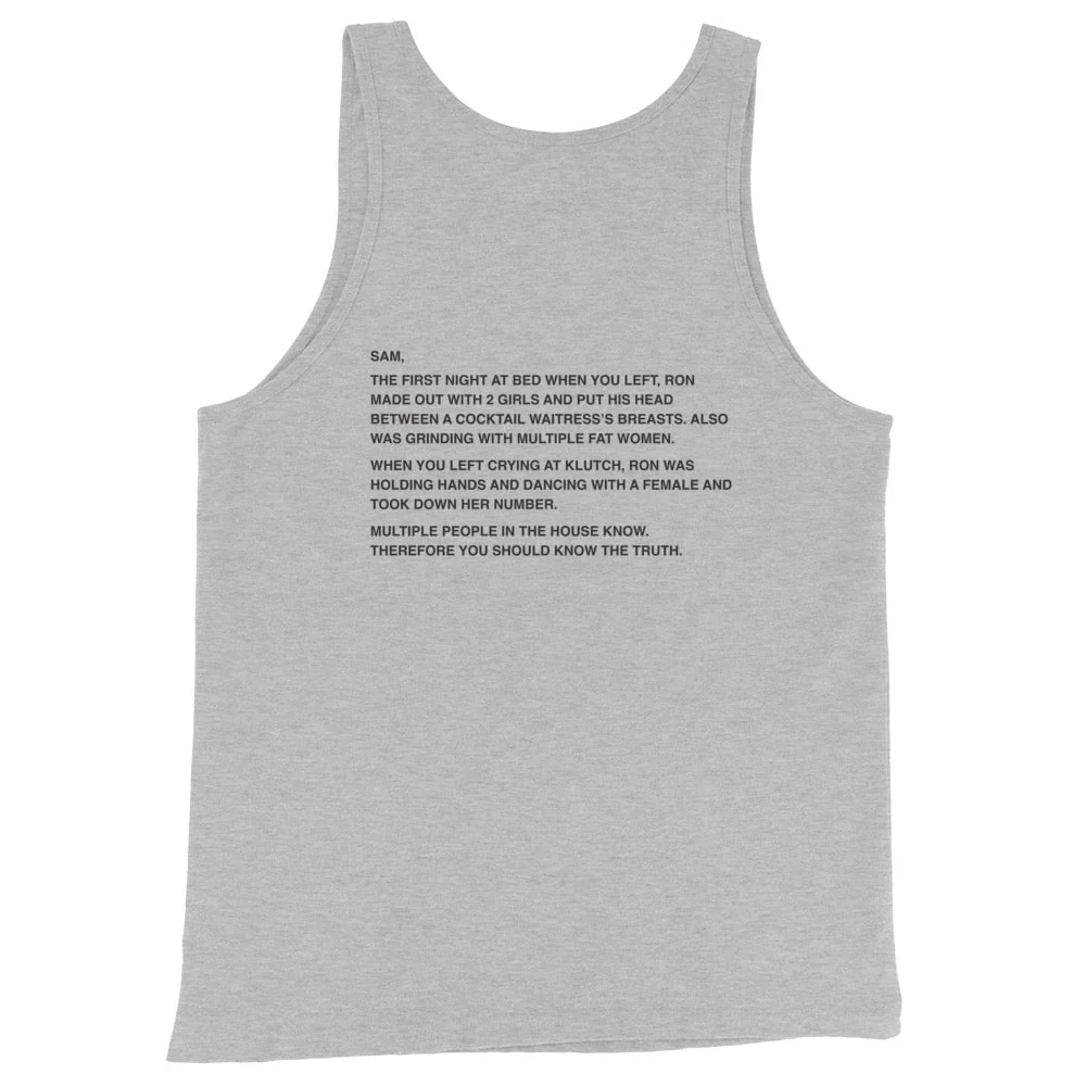 Jersey Shore Family Vacation Sam Note Tank Top - Image 4