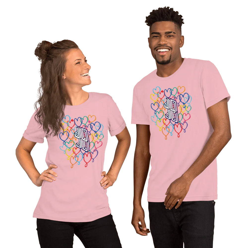 JoJo Siwa Hearts Adult Short Sleeve T-Shirt - Image 2