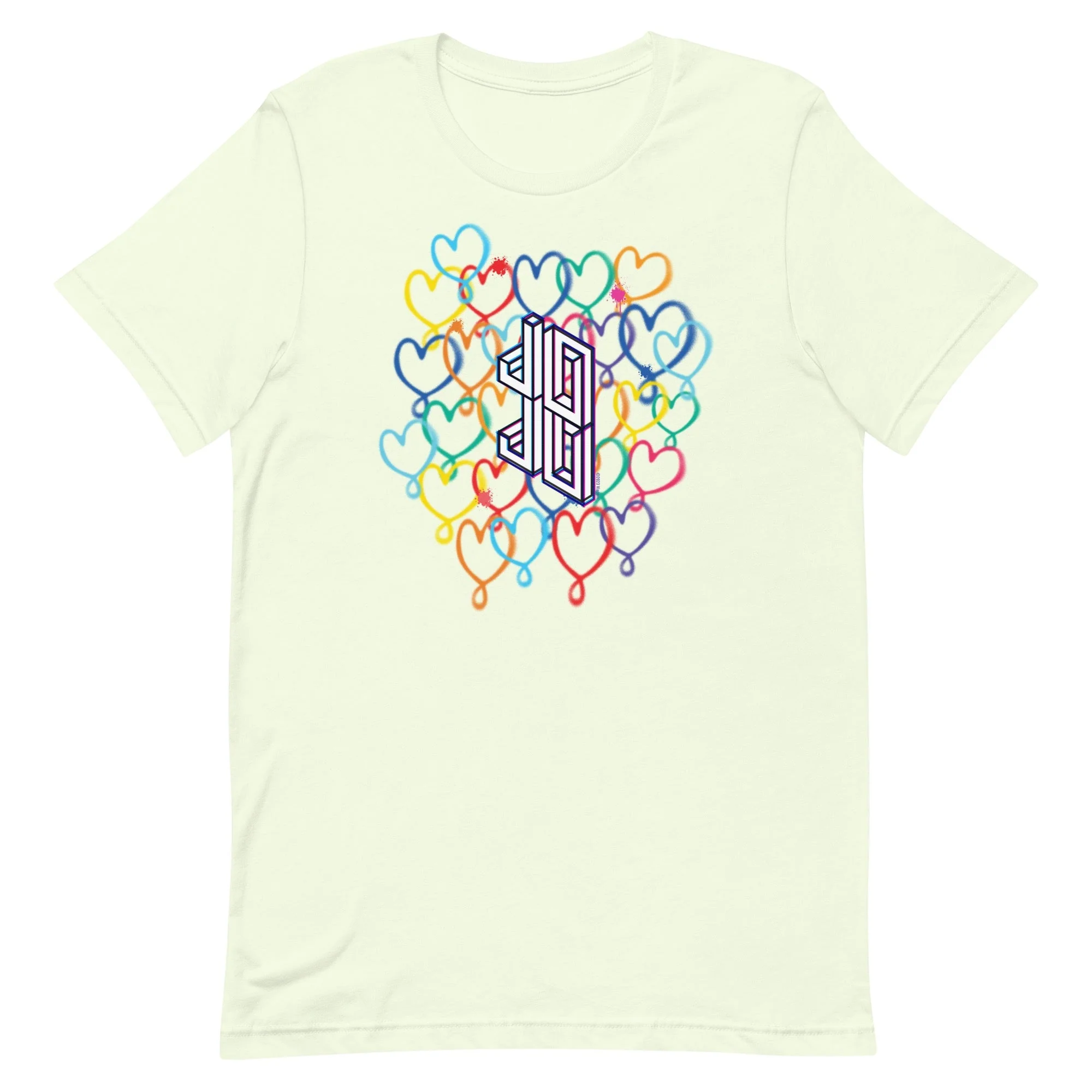 JoJo Siwa Hearts Adult Short Sleeve T-Shirt - Image 4