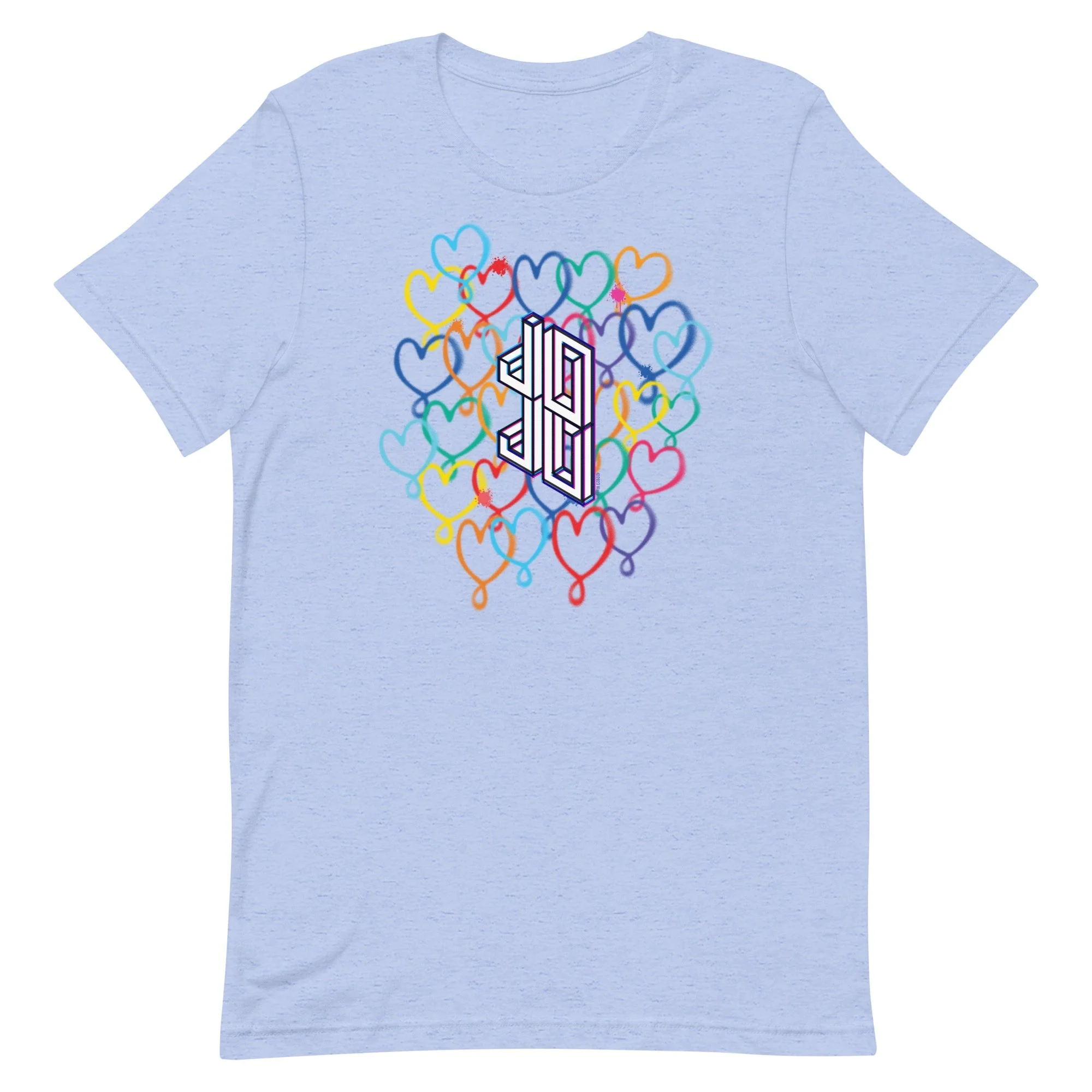 JoJo Siwa Hearts Adult Short Sleeve T-Shirt - Image 5