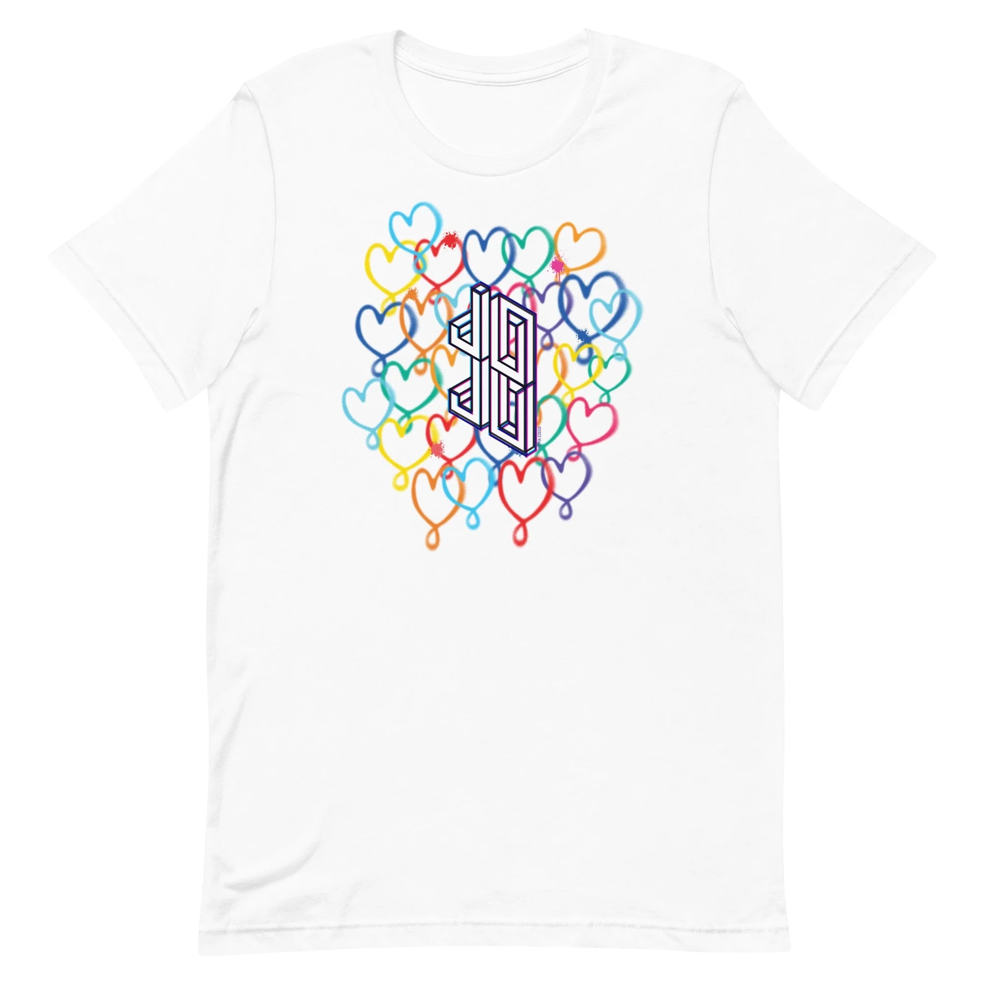 JoJo Siwa Hearts Adult Short Sleeve T-Shirt - Image 6