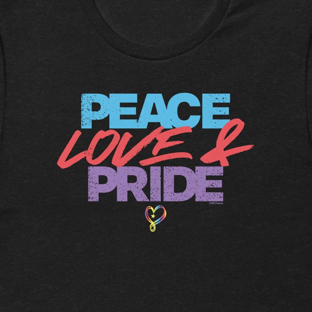 JoJo Siwa Peace Love & Pride Adult Short Sleeve T-Shirt - Image 2