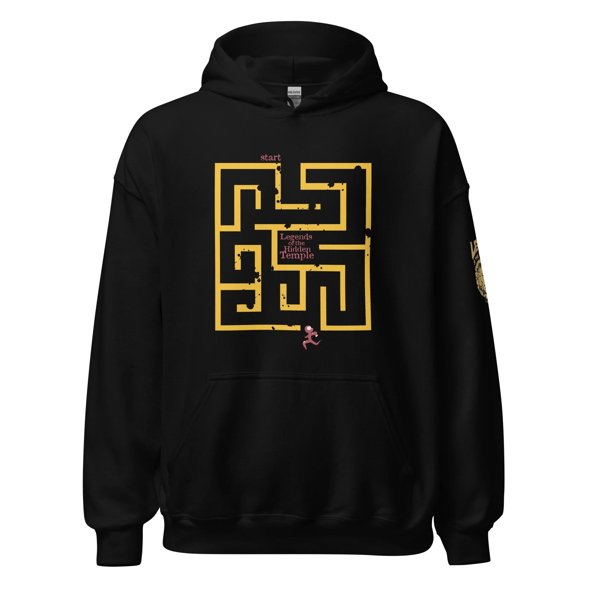 Legends of the Hidden Temple Maze Adult Hooded Sweatshirt - Image 4
