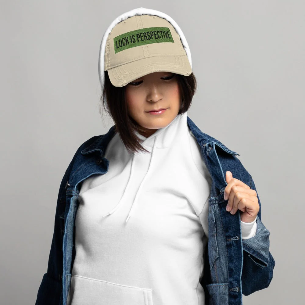 Lioness Luck Embroidered Distressed Dad Hat - Image 2